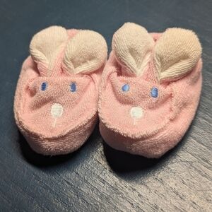 Nwot Infant Adorable Pink Bunny Baby Booties